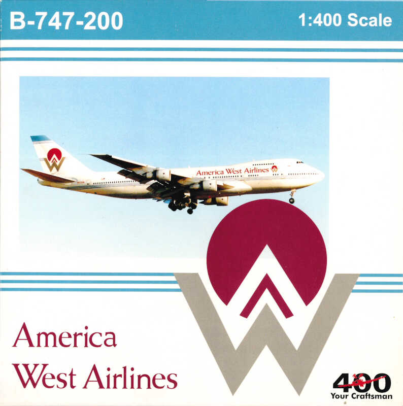 Boeing 747-200 America West Airlines N531AW Big Bird 1:400