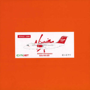 BAe 146-200 Virgin City Jet EI-CTY JC Wings EW2146001 1:200