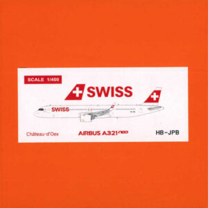 Airbus A321neo Swiss "Chateau d'Orex" HP-JPB JC Wings EW421N008 1:400