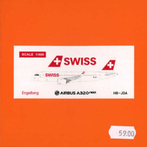 Airbus A320neo Swiss "Engelberg" HB-JDA JC Wings EW432N003 1:400