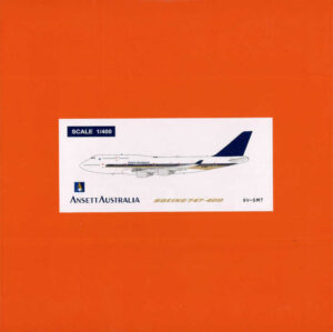 Boeing 747-400 Ansett Australia 9V-SMT JC Wings EW4744005 1:400