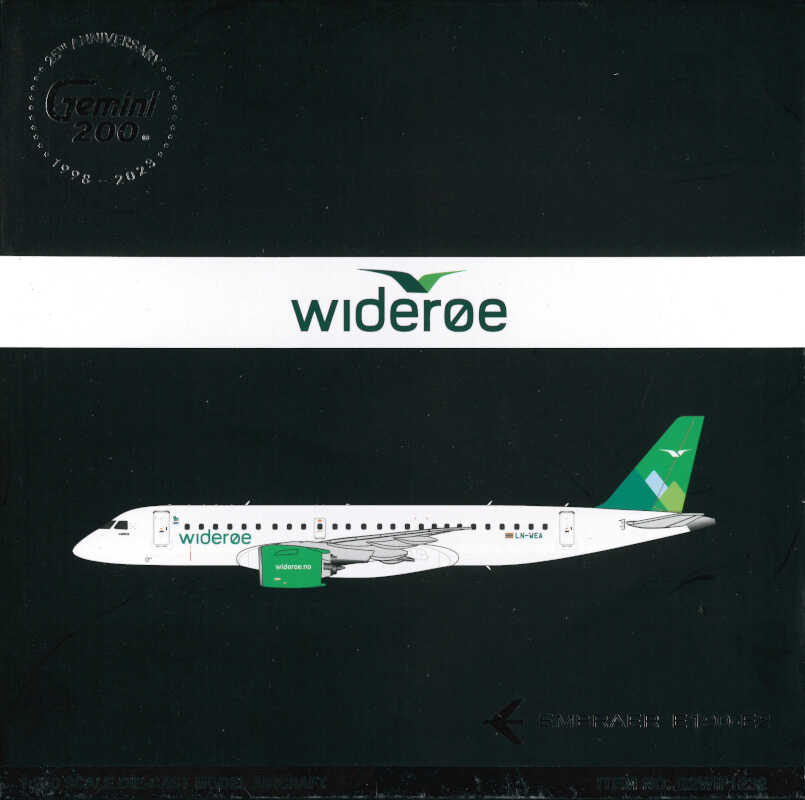 Embraer E190-E2 Wideroe LN-WEA Gemini Jets G2WIF1232 1:200