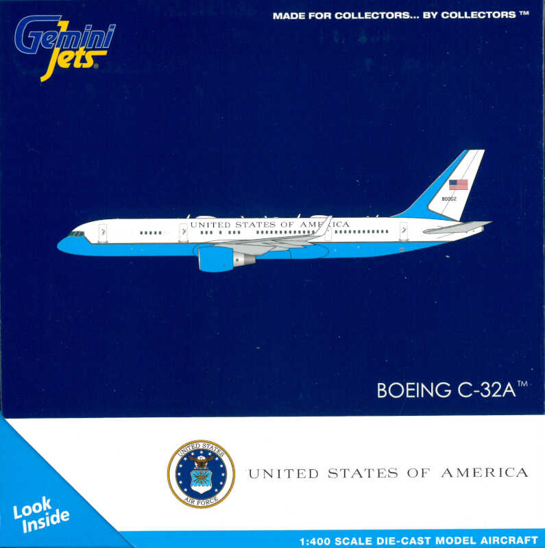 Boeing C-32A US Air Force United States of America 80002 Gemini Jets GJAFO1635 1:400