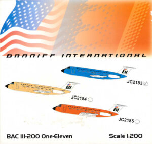 BAC 111-200 Braniff N1542 JC Wings JC2183 1:200