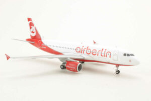Alternative view of Airbus A320 Air Berlin "Last Flight" D-ABNW JC Wings LH2201 1:200