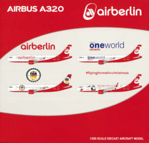 Airbus A320 Air Berlin "Last Flight" D-ABNW JC Wings LH2201 1:200
