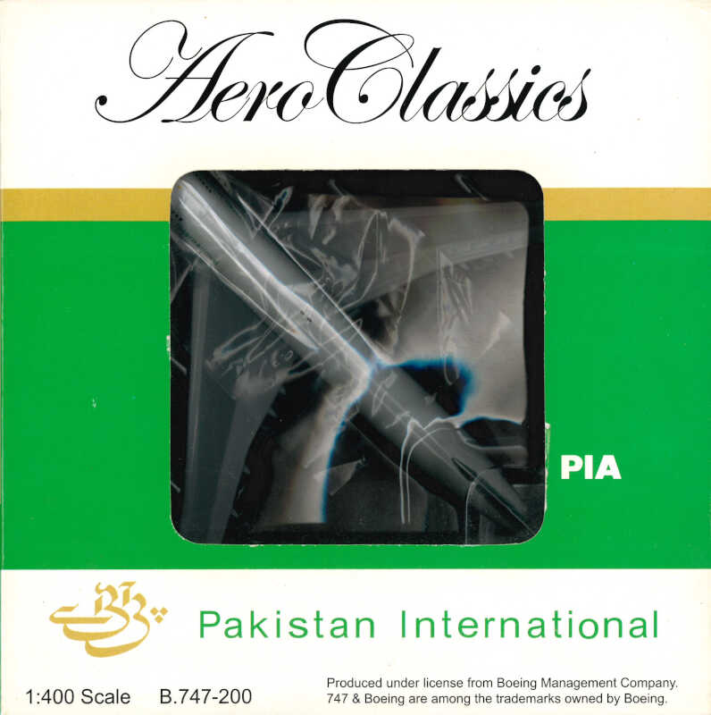 Boeing 747-200 PIA Pakistan International Airlines AP-AYV Aeroclassics 1:400