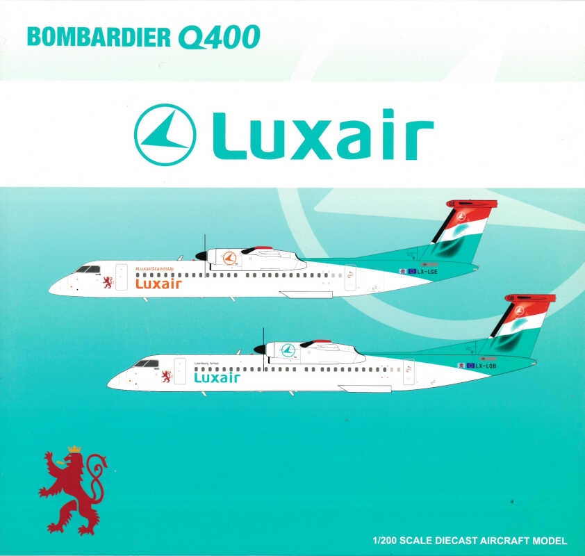 Bombardier Q400 Luxair LX-LGE JC Wings XX20169 1:200