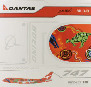 Boeing 747-400 Qantas "Wunala Dreaming" VH-OJB Flaps-down JC Wings XX20375A 1:200