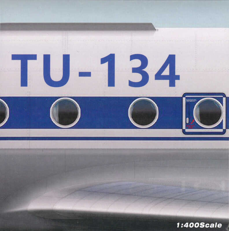 Tupolev TU-134A Interflug DDR-SCK Panda Model 202115 1:400