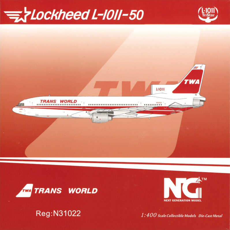 Lockheed L-1011-50 TWA Trans World Airlines N31022 NG Models 32006 1:400