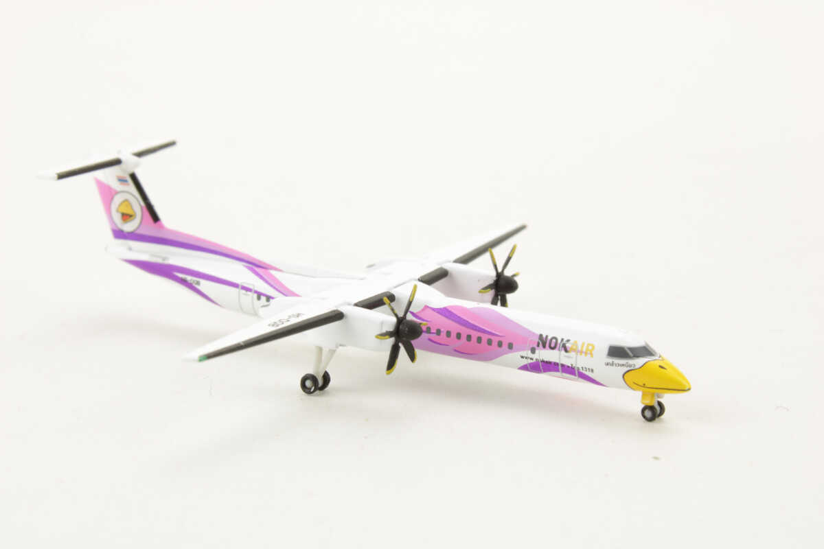 Bombardier Q400 Nok Air "Nok Kao Naew" HS-DQB Herpa 529808 1:500 – Bild 2