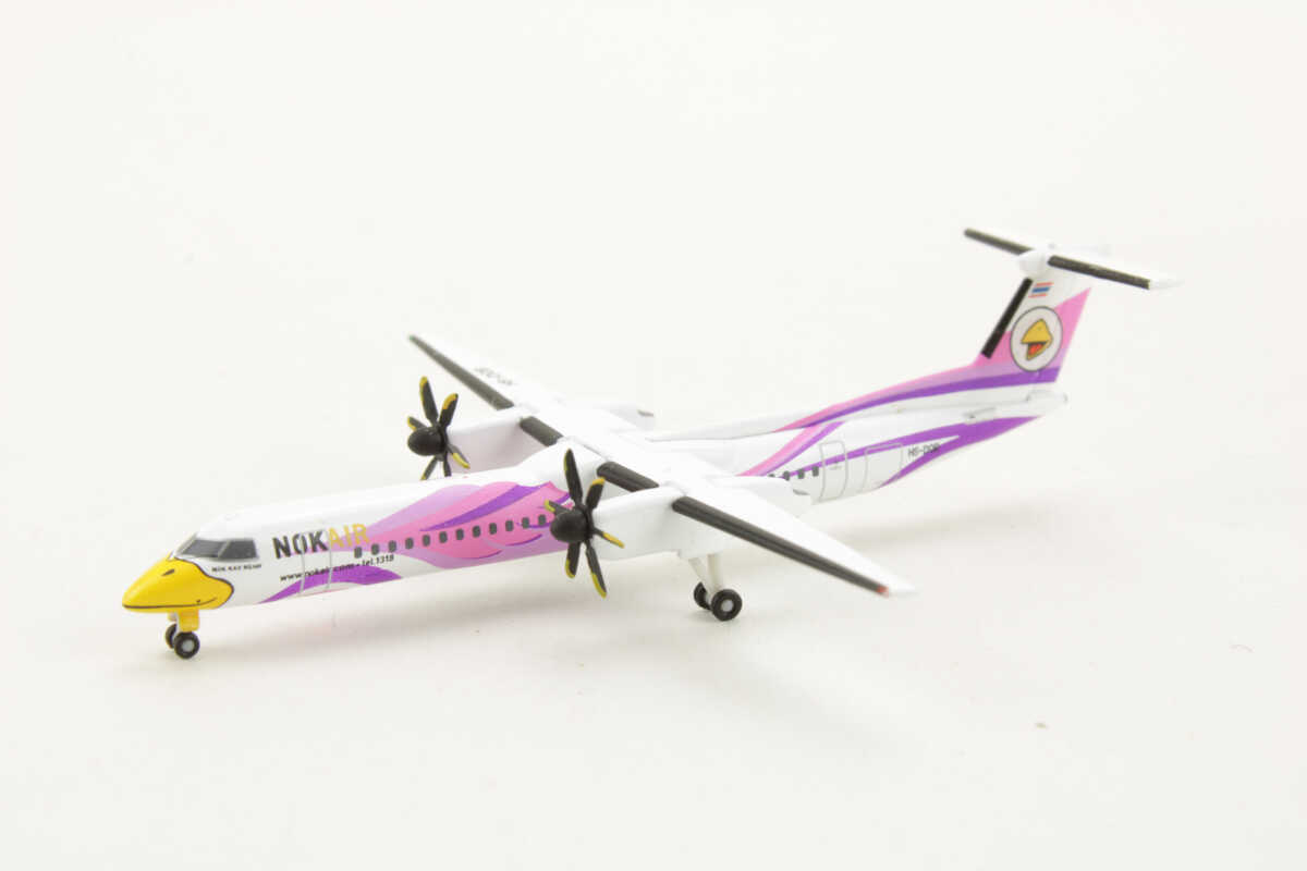 Bombardier Q400 Nok Air "Nok Kao Naew" HS-DQB Herpa 529808 1:500 – Bild 3