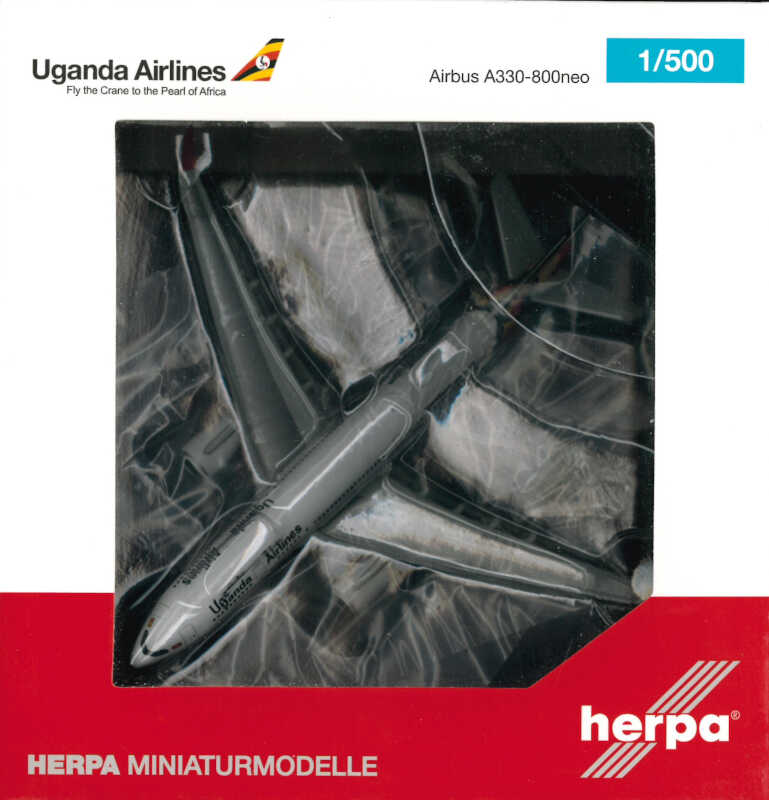 Airbus A330-800neo Uganda Airlines 5X-NIL Herpa 535427 1:500