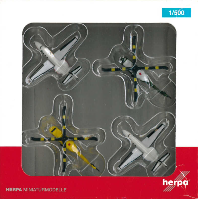 Helicopter & bizjet set Flughafenzubehör Herpa 535939 1:500