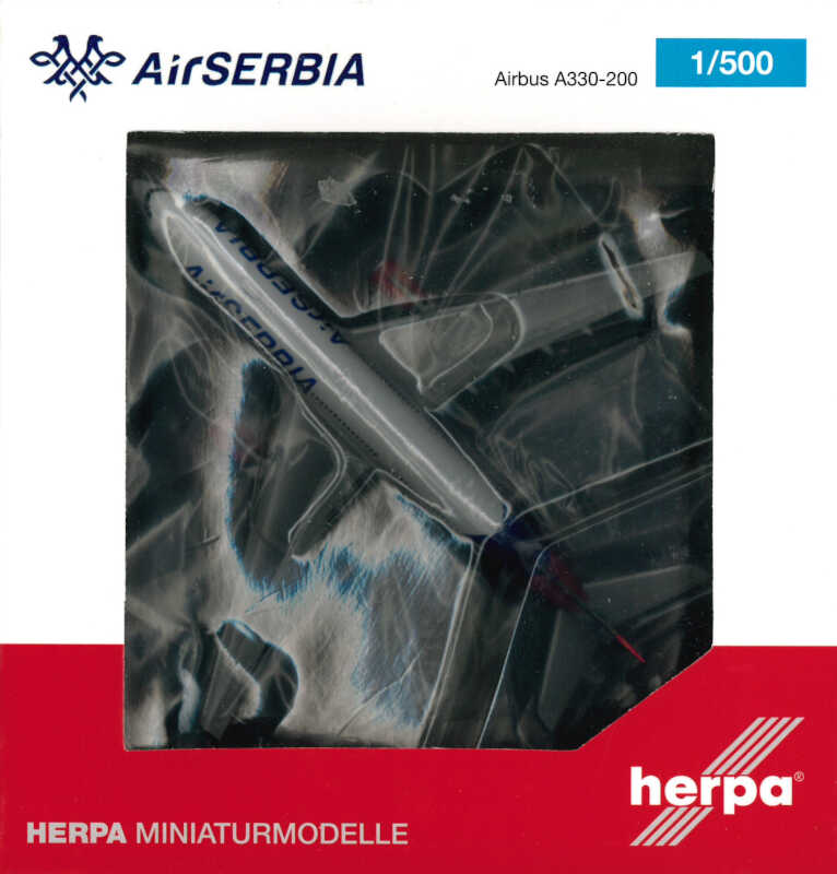 Airbus A330-200 Air Serbia "Nikola Tesla" YU-ARB Herpa 536578 1:500