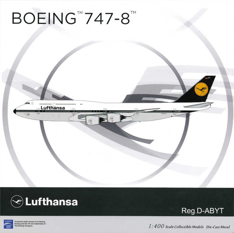 Boeing 747-8 Lufthansa D-ABYT NG Models 78016 1:400