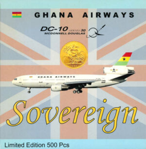McDonnell Douglas DC-10-30 Ghana Airways 9G-ANB Sovereign SOV003 1:400