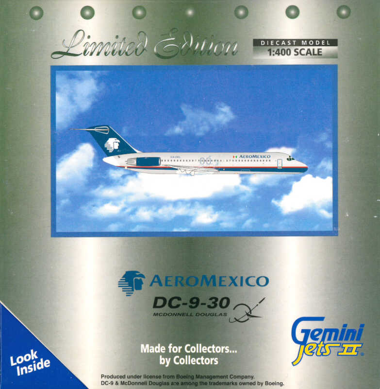 Douglas DC-9-30 Aeromexico XA-DEL Gemini Jets GJAMX530 1:400