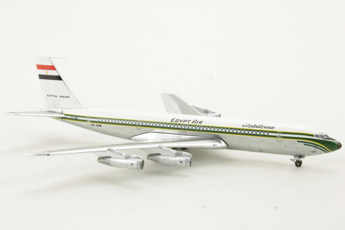 Boeing 707-320C Egyptair SU-AOW "Exclusive for scale Hangar members" Aeroclassics HC-044 1:400 – Bild 2