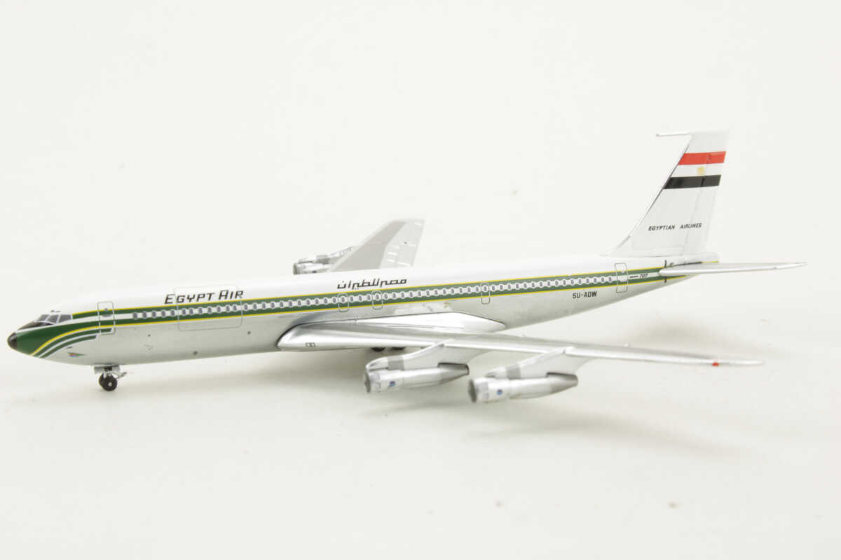 Boeing 707-320C Egyptair SU-AOW "Exclusive for scale Hangar members" Aeroclassics HC-044 1:400 – Bild 3