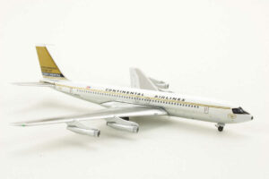 Alternative view of Boeing 707-320C Continental Airlines "Golden Jet" N17322 Aeroclassics AC416 1:400