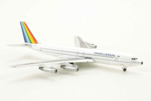 Alternative view of Boeing 707-320B Transbrasil PT-TCQ Aeroclassics 1:400