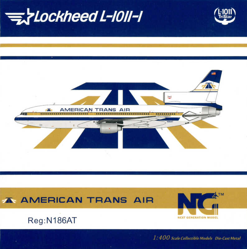 Lockheed L-1011-1 ATA American Trans Air N186AT NG Models 31016 1:400