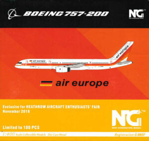 Boeing 757-200 Air Europe G-BNSF NG Models 53075 1:400