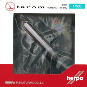 ROMBAC 1-11-500 Tarom YR-BRA Herpa 534741 1:500