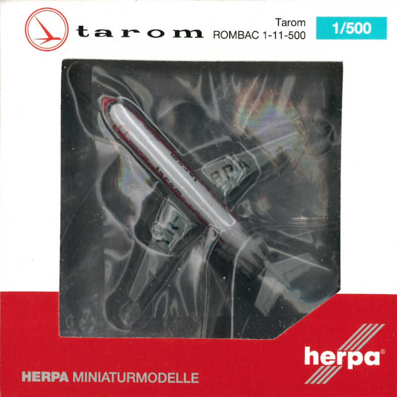 ROMBAC 1-11-500 Tarom YR-BRA Herpa 534741 1:500