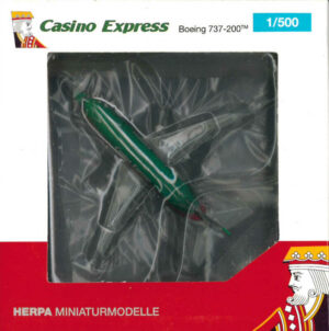 Boeing 737-200 Casino Express "King of Diamonds" N456TM Herpa 535694 1:500