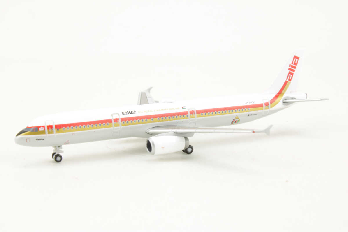 Airbus A321 Royal Jordanian Alia Retrojet JY-AYV Herpa 536462 1:500 – Bild 3