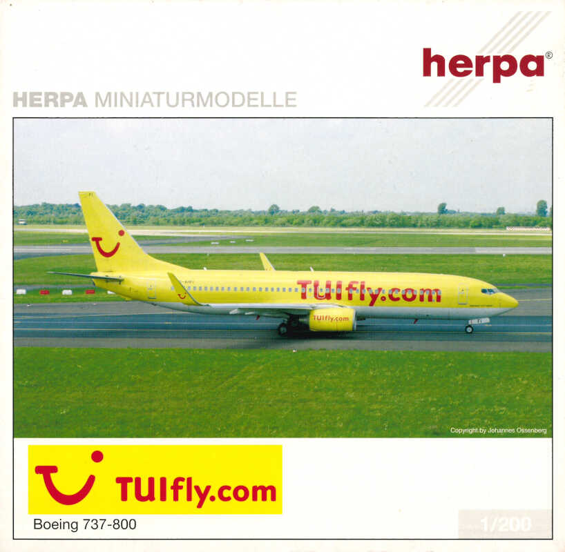 Boeing 737-800 TUIfly.com D-AHFI Herpa 552004 1:200