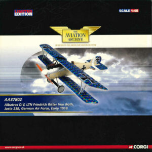 Albatros D.V. LTN Friedrich Ritter von Roth, Jasta 23B, German Air Force, Early 1918 Corgi AA37802 1:48