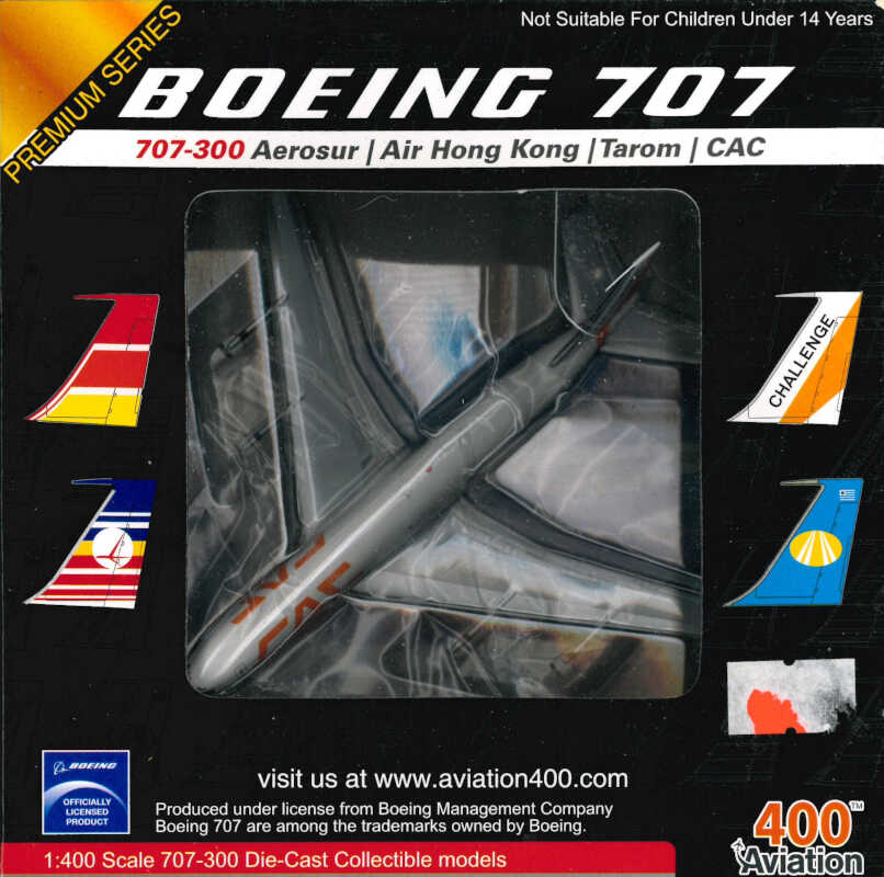 Boeing 707-300 CAC Challenge Air Cargo N707HE Aviation400 AV4707016 1:400