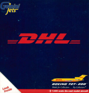 Boeing 727-200 DHL Parcel Service N740DH Gemini Jets GJDHL780 1:400