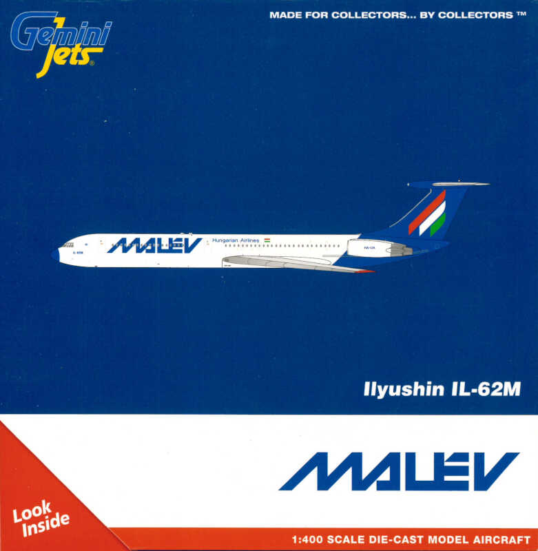 Ilyushin IL-62M Malev Hungarian Airlines HA-LIA Gemini Jets GJMAH1805 1:400