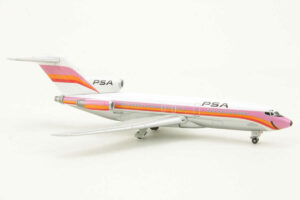 Alternative view of Set 2pcs Boeing 727-100 N693WA / Boeing 727-200 N540PS PSA Pacific Southwest Airlines Jet-X JX014 1:400