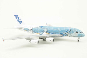 Alternative view of Airbus A380 ANA All Nippon Airways "Lani" JA381A JC Wings PX5001 1:500