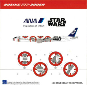 Boeing 777-300ER ANA All Nippon Airways "Star Wars" JA789A JC Wings PX5005 1:500