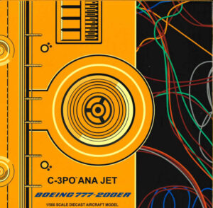 Boeing 777-200ER ANA All Nippon Airways "Star Wars C-3PO" JA743A JC Wings PX5007 1:500