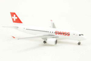 Alternative view of Bombardier CS-100 Swiss 1:400