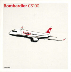 Bombardier CS-100 Swiss 1:400