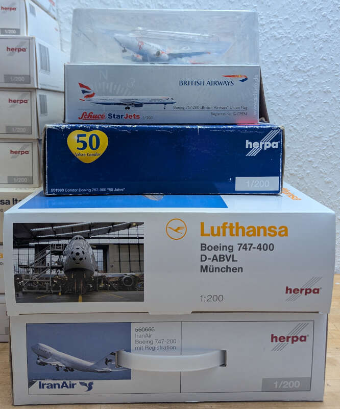 *2.Wahl* Paket 13 Stück Modelle Herpa / Star Jets 1:200 *2nd choice* – Bild 3