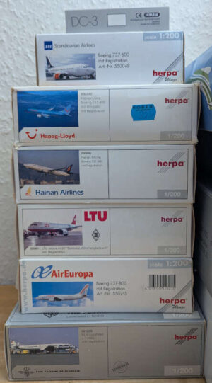 Alternative view of *2.Wahl*  Paket 13 Stück Modelle Herpa / Star Jets / Schuco 1:200 / 1:250 *2nd choice*