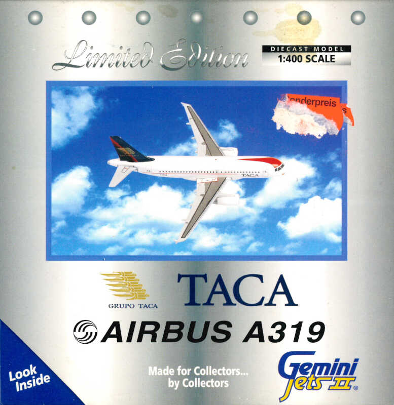 Airbus A319 TACA N471TA Gemini Jets 3557483 / GJTAI149 1:400