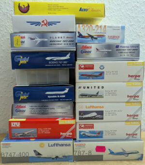 *2.Wahl*  Paket 16 Stück Modelle Herpa / Dragon Wings / Aeroclassics / Gemini Jets 1:400 *2nd choice*