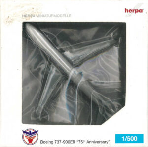 Boeing 737-900ER Continental Airlines "75th Anniversary" N75436 Herpa 507264 1:500