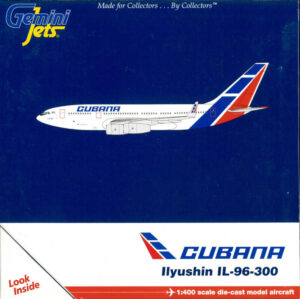 Ilyushin Il‑96‑300 Cubana CU-T1250 Gemini Jets GJCUB1216 1:400